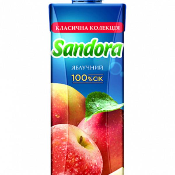 Сок Sandora Яблоко 1л, - מיץ תפוחי עץ 1ל Sandora 
