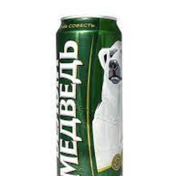 Пиво Белый медведь 500 мл - בירה דוב לבן 500 מל