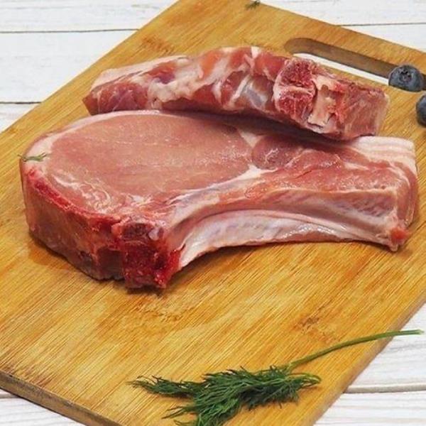 Стейк свиной с кожей кг - סטייק לבן עם עור קג