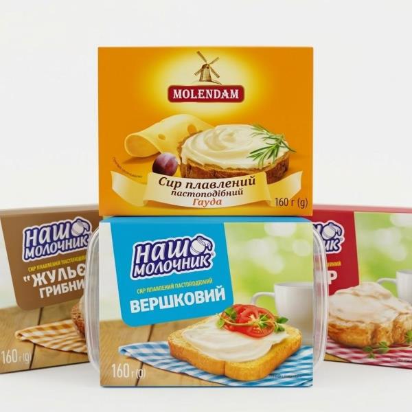 Сыр плавленный 160 гр - גבינה מותכת בטעמים 160 גר