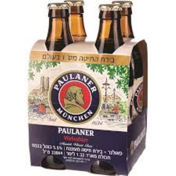 Пиво четверка PAULANER 330ml - רביעיית בירה 330מל