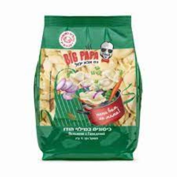 Пельмени с индюшатиной 1кг BIG PAPA - כיסונים עם בשר הודו 1קג
