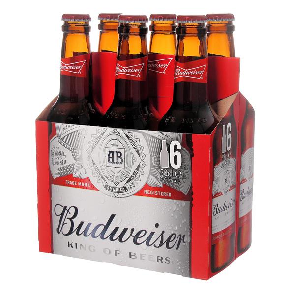 Пиво 6шт Budweiser 330ml - שישיית בירה 330ml