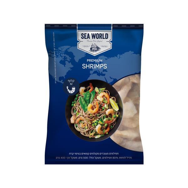 Креветки очищенные 41/50 с/м   500гр - שרימפס מקולף קפא 500גר 41/50